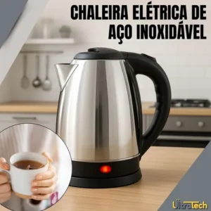 Chaleira Elétrica Térmica Jarra Bule Tampa Cozinha 1,8l 110v - Imagem 3