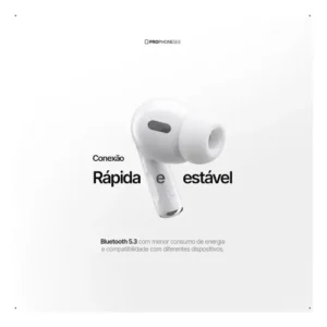 Fone Ouvido Bluetooth Compatível Com Iphone X Xr 11 12 13 14 15 16 17 Xs Pro Max Plus Samsung S20 S23 S24 Xiaomi Motorola Android Ios Sem Fio Prova DAgua Wireless Tipo Light Cancelamento Ruido Celular - Imagem 4