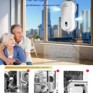 Robô Inteligente Limpa Vidro Puruikai Bivolt | Frete Grátis - Imagem 4