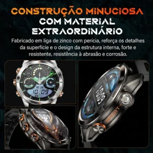 Relógio Inteligente Cardíaco Chamadas Bluetooth Esportivos - Imagem 10