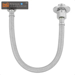 Engate Mangueira Flexível Trançado Aço Inox 40 Cm - Imagem 1