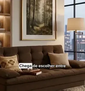 Sofá-cama 3 Lugares Casal Premium Ii Suede Café - Imagem 2