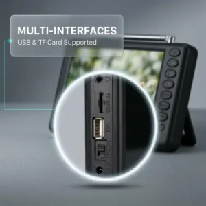 Tv Digital Portátil Ciciglow 5 1080p Rádio Fm Usb Recarregá - Imagem 3