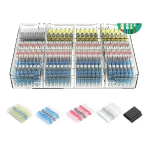 Kit 800 Terminais Termo Retráteis Estanques Para Fios Preto - Imagem 2
