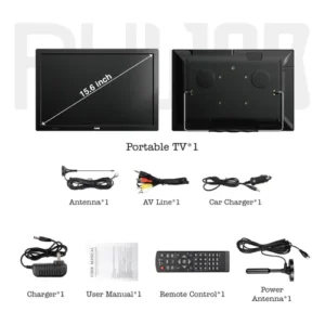 Tv Portátil Rywob 15.6 Hd 4000mah Bateria Hdmi Usb - Imagem 15