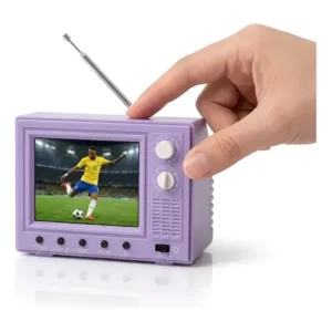 Mini Tv Portátil Retrô, Tela Usb Hd Recarregável De 2,4 - - Imagem 13