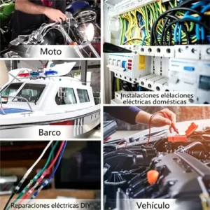 Kit 800 Terminais Termo Retráteis Estanques Para Fios Preto - Imagem 14