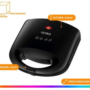 Sanduicheira Grill Ultra S-UT-01 750W Preta - Imagem 4