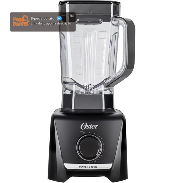 Liquidificador 1400 Full Oster Preto 3,2L - 220V