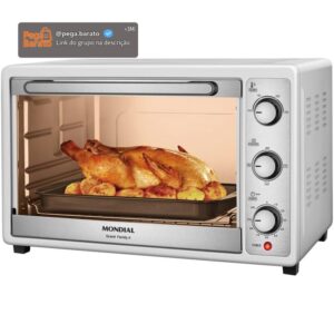 MONDIAL Forno Elétrico 52L Grand Family II, Branco/Inox, 1800W, 220V - FRN-52-W - Imagem 1