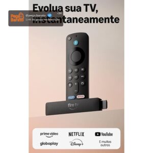 Amazon Fire TV Stick HD (modelo mais recente), Controle Remoto por Voz com Alexa, alimentado pela TV, com configuração simples e Acesso Antecipado à Alexa+ - Imagem 1
