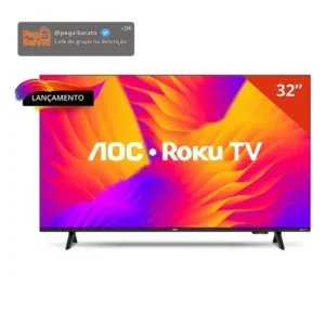 Smart Tv Aoc Dled 32 Wi-fi Roku Tv Quad Core 32s5155/78g - Imagem 1