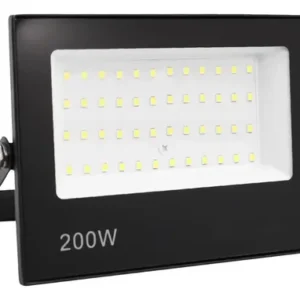 Kit 5 Refletor SMD Led B&G 200w Prova Dágua Carcaça Preto Luz Branco-frio - Imagem 2