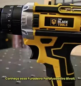 Parafusadeira E Furadeira Impacto The Black Tools Tb-21pw 3/8 Cor Amarelo Frequência 50/60 Hz - Imagem 15