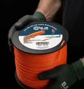 Bobina Fio Nylon Roçadeira 3mm Quadrado 2kg Resistente - BJB equipamentos - Imagem 2