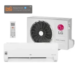 Ar-Condicionado LG Dual Inverter Compact 18.000 Btus Frio Branco S3-Q18KLQAL - - Imagem 1