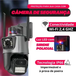 Câmera De Segurança App V3 Alarme Lente Dupla 6mp Wi-fi - Imagem 6