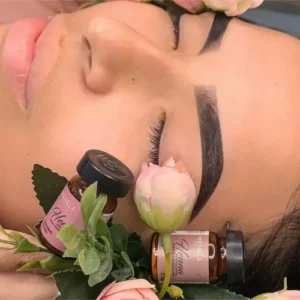 Henna Menela Castanho Escuro Padrão Profissional Para Designer De Sobrancelhas 2.5g Com Fixador E Nanotecnologia Completo - Imagem 5