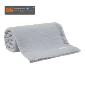 Colcha King Buddemeyer In Design 100% Algodão Cinza - Imagem 1