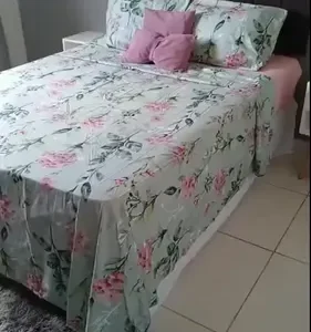 Jogo De Lençol Queen 4 Peças Percal 400 Fios Elástico Macio - Imagem 3
