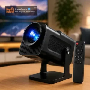 Projetor HY320 Hardline Smart TV Android WiFi 6 390 ANSI Lumens Full HD Suporte 4K HDMI Bluetooth HY 320 85-200 Polegadas Alto Falante Com Controle Remoto Bivolt Portátil - Imagem 1