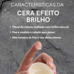 Kit Leave In E Cera Modeladora Efeito Brilho Zacca Fixacao - Imagem 2