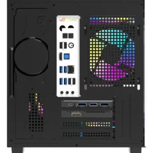 Gabinete Gamer Aigo Luna A275 Preto Mini-Tower com Lateral de Vidro e 3 Fans Rainbow - Imagem 7