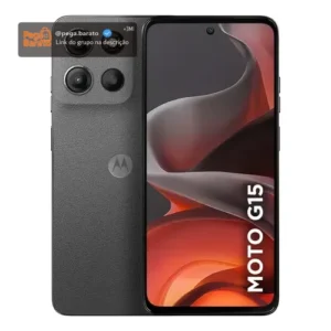 Smartphone Motorola Moto G15 - 256gb 4gb Ram+8gb Ram Boost e Camera 50mp Com Ai E Night Vision Bateria De 5200 Mah Tela Fhd+ 6.7 Com Superbrilho Nfc - Grafite - Imagem 1