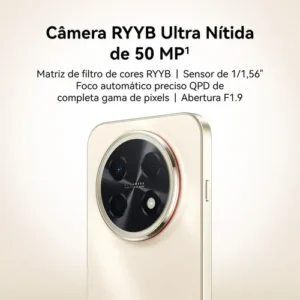 Smartphone Huawei Nova 15 Max 8gb+256gb Câmera Ryyb Ultra Nítida De 50 Mp Corpo Extra Durável Super Bateria De 8.500 Mah Tela Oled Vívida De 6,84 Botão X Preto - Imagem 3