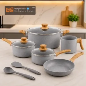 Jogo De Panela 7 Peças Brinox Completa Ceramica Antiaderente - Imagem 1