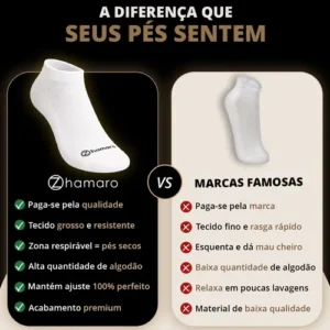 Kit 10 Pares Meias Zhamaro Algodão Cano Curto Atoalhada - Imagem 4