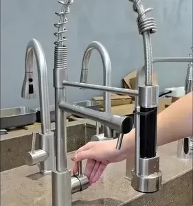 Torneira Gourmet Monocomando Para Cozinha Inox 304 - Imagem 2