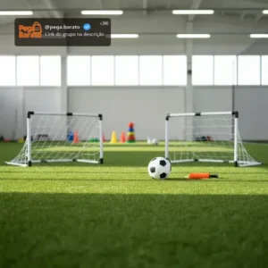 Kit Mini Golzinho Duas Trave Futebol Gol Infantil Bola - Imagem 1