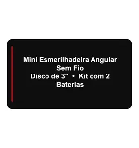 Mini Esmerilhadeira Angular Atverce a Bateria 12V Com 2 Baterias e 5 Discos de 3" - Imagem 2