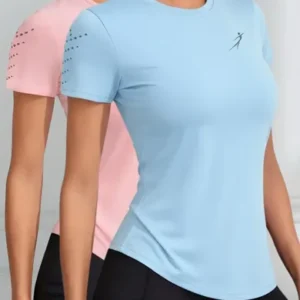 Kit 2 Camisetas Dry Fit Feminina Fitness Academia Treino - Imagem 2