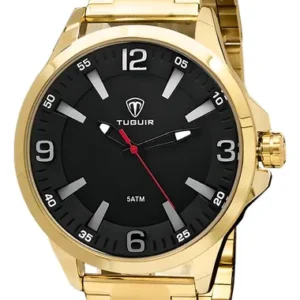 Relógio Masculino Dourado Tuguir 1 Ano - Imagem 11
