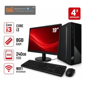 Computador Completo I3 4a Geração 8gb Ssd 240gb Monitor 19 - Imagem 1