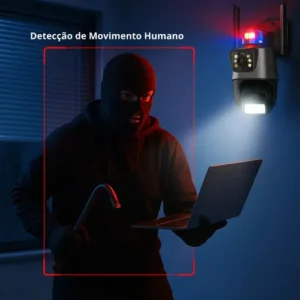 Câmera De Segurança App V3 Alarme Lente Dupla 6mp Wi-fi - Imagem 11