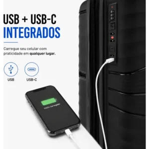 Kit Mala 10kg Viagem Expansiva Bordo Avião Bagagem - Imagem 11