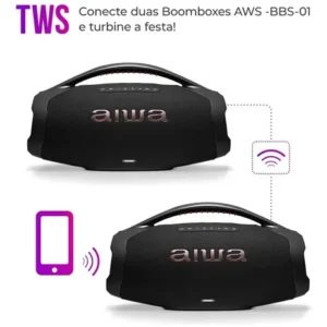 Caixa de Som AIWA Boombox Plus 200W Bivolt AWS-BBS-01-B - Imagem 3