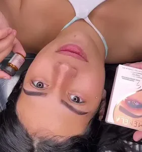 Henna Menela Castanho Escuro Padrão Profissional Para Designer De Sobrancelhas 2.5g Com Fixador E Nanotecnologia Completo - Imagem 30