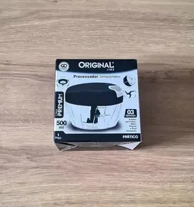 Mini Processador E Triturador De Alimentos Alho Cebola 500ml - Imagem 31