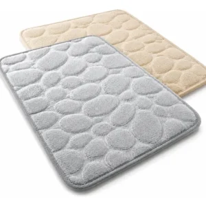 Kit 2 Tapete Banheiro Ultra Absorvente Secagem Rápida Lavabo - Imagem 1