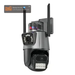 Câmera De Segurança App V3 Alarme Lente Dupla 6mp Wi-fi - Imagem 1