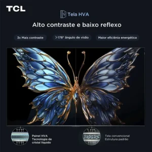 Smart Tv Tcl 75 Qled 4k T6c Wifi Bluetooth Google Tv 75t6c - Imagem 6