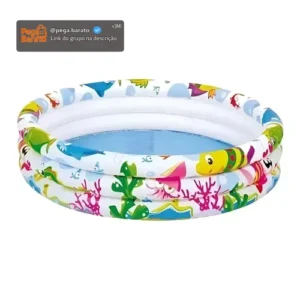 Piscina Inflável Redonda Wellmix 180L PVC Summer Fun para Crianças - Imagem 1