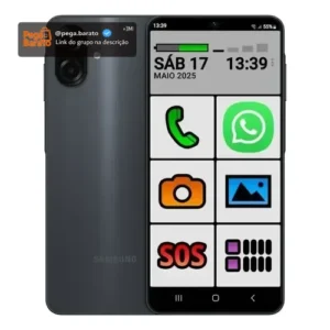 Smartphone Do Idoso Samsung Galaxy 128gb Ícones Grandes - Imagem 1