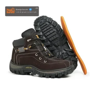 Bota Coturno Adventure Masculina Polofran Botina Cano Médio - Imagem 1