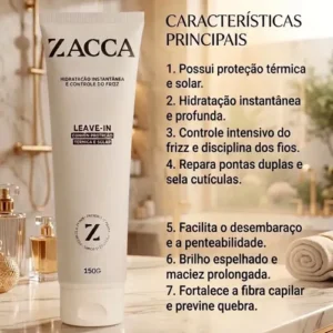Kit Leave In E Cera Modeladora Efeito Brilho Zacca Fixacao - Imagem 3