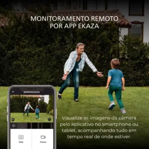 Câmera de segurança Externa Wifi Dome Lite Prova da Água Resistente Ip66 Ekaza Branco - Imagem 9